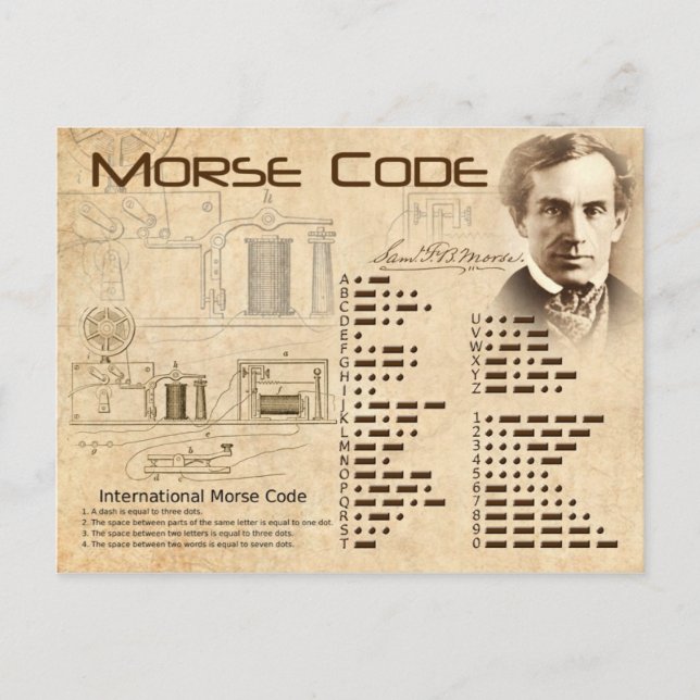 Morse Code Postcard (Front)