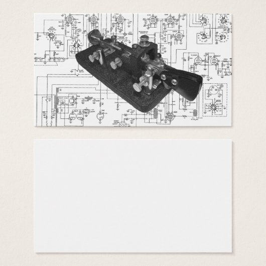 Morse Code Radio Key Schematic (Front & Back)