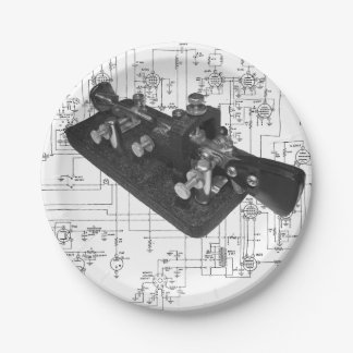Morse Code Radio Key Schematic Paper Plates