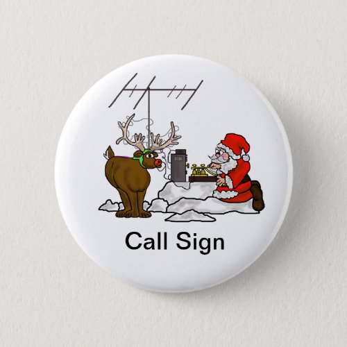 Morse Code Santa  Rudolph Customizeable Buttons