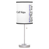 Morse Code Table Lamp  Customize It! (Left)