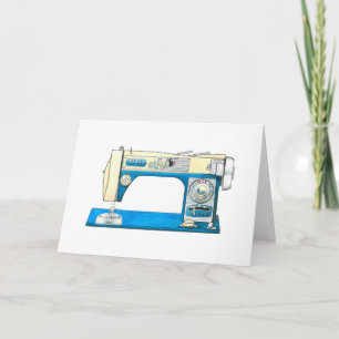 Morse Vintage Sewing Machine Card (Blank)
