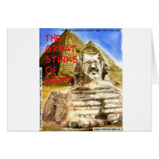 Morsi Great Stinks Of Egypt Funny (Front Horizontal)