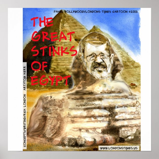 Morsi Great Stinks Of Egypt Funny Poster (Front)