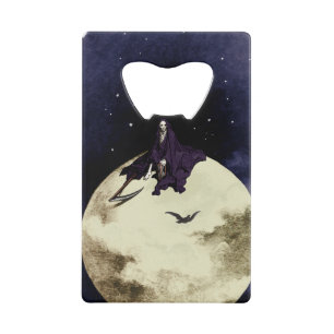 Mortality and the Moon Credit Card Bottle Opener