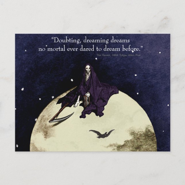 Mortality and the Moon Postcard (Front)