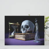 MORTALITY! (skull, tome, candle & hourglass) ~ (Standing Front)
