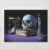MORTALITY! (skull, tome, candle & hourglass) ~ (Front)