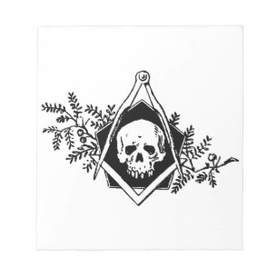 Mortality Square and Compasses Notepad