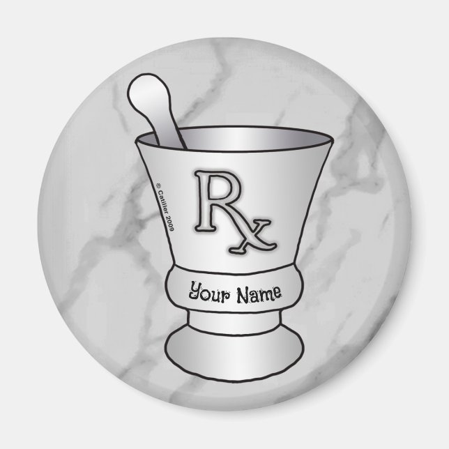 Mortar and Pestle Magnet (Front)