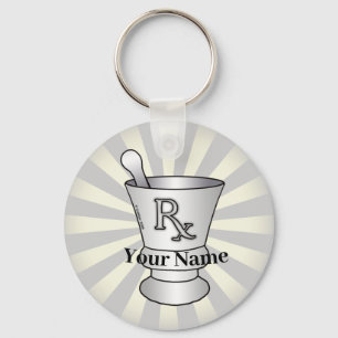 Mortar and Pestle Pharmacist  keychain