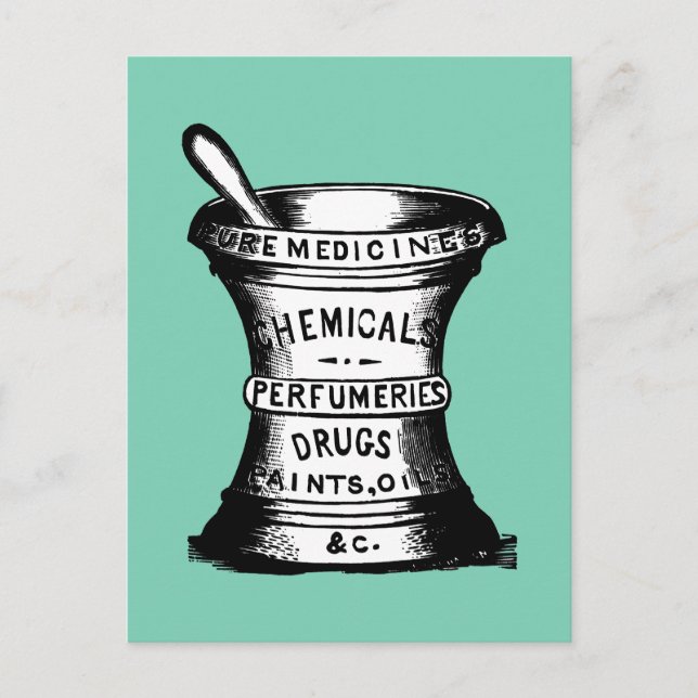 Mortar And Pestle Postcard (Front)