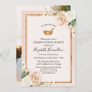 Mortar and Pestle Rx Pharmacy School Grad Photo Invitation