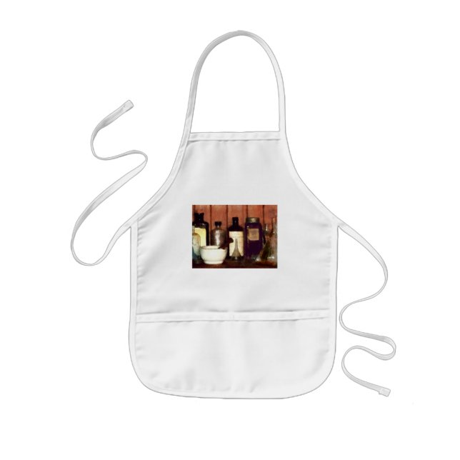 Mortar and Pestle With Flasks Kids' Apron (Front)