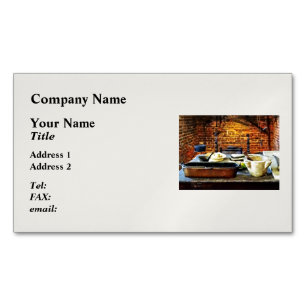 Mortar and Pestles in Colonial Kitchen Business Card Magnet