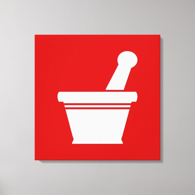 Mortar & Pestle Canvas Print (Front)