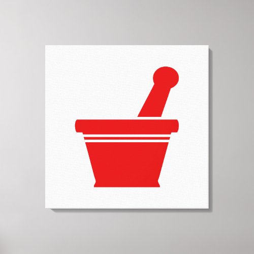 Mortar  Pestle Canvas Print