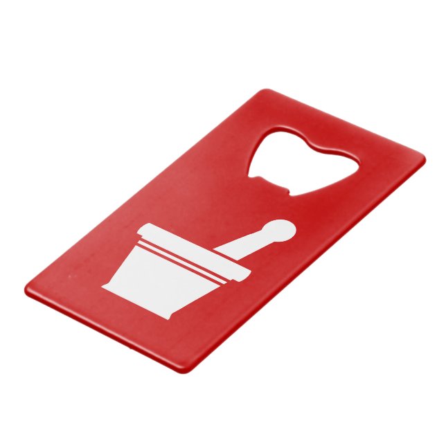 Mortar & Pestle Credit Card Bottle Opener (Front Angled)