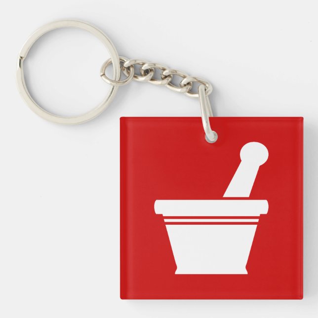 Mortar & Pestle Keychain (Front)