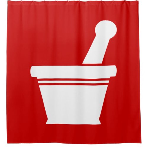 Mortar  Pestle Shower Curtain