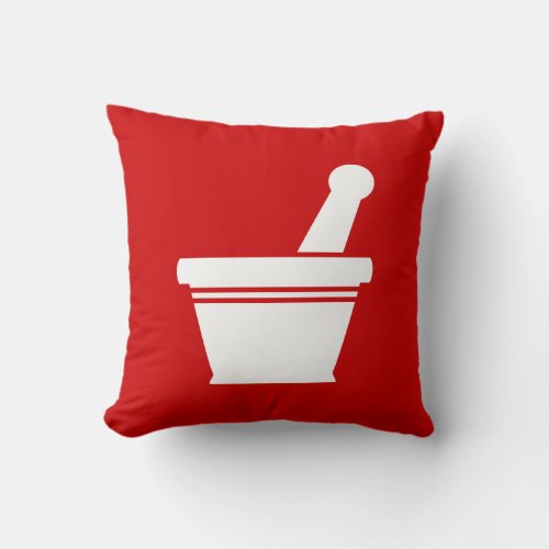 Mortar  Pestle Throw Pillow