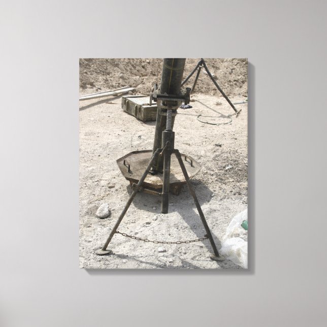 Mortar tubes canvas print (Front)