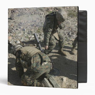 Mortarmen cover their ears and avert their eyes 3 ring binder