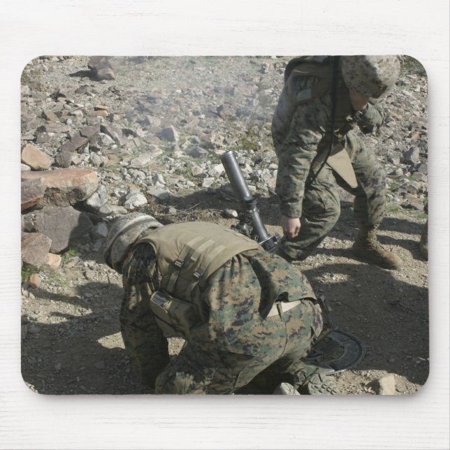 Mortarmen cover their ears and avert their eyes mouse pad (Front)