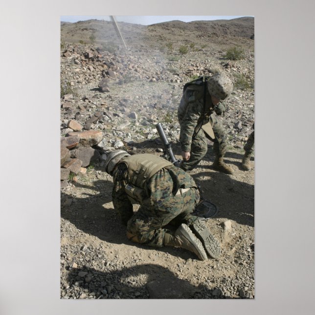 Mortarmen cover their ears and avert their eyes poster (Front)