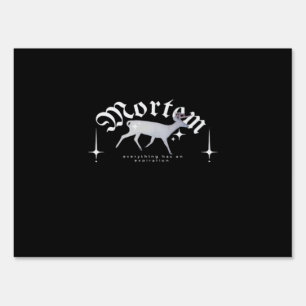 Mortem Whimsigoth Moody Art Sign