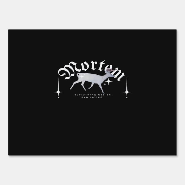 Mortem Whimsigoth Moody Art Sign (Front)