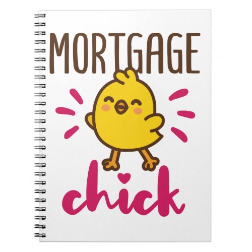Mortgage Chick Women Underwriter Banker Processor Notebook