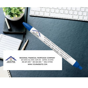 Mortgage Company Website Phone Logo Promotional  Pen