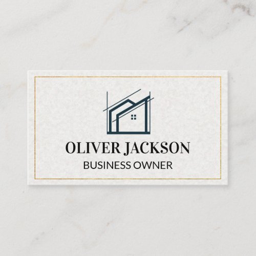 Mortgage House Real Estate  Architect Business Card