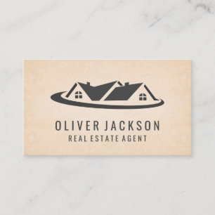 Mortgage House Real Estate logo Business Card