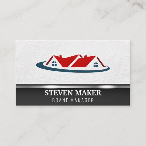 Mortgage House Real Estate logo Business Card