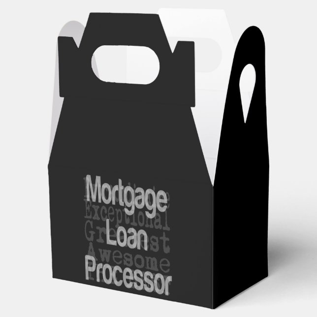 Mortgage Loan Processor Extraordinaire Favor Boxes (Opened)