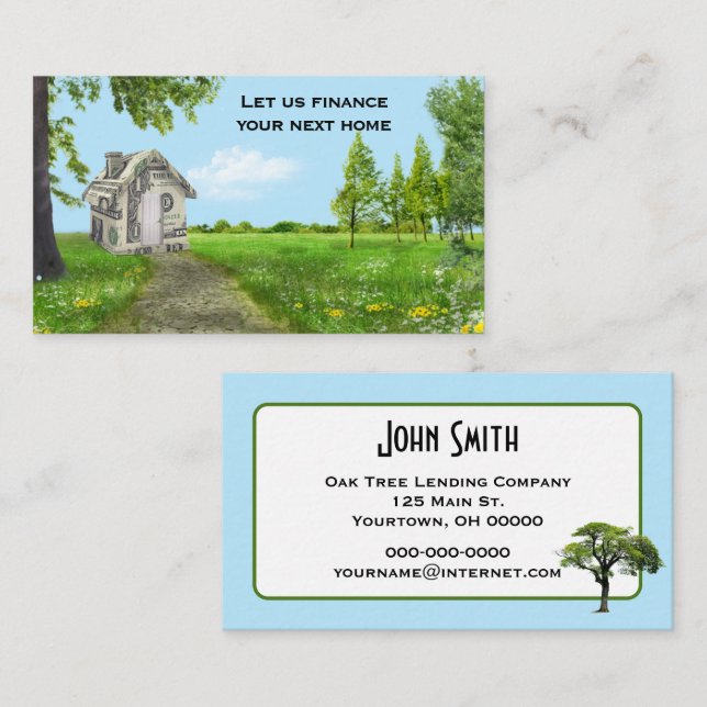 Mortgage Money House Business Card (Front/Back)