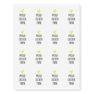Morther Chickens Around Chicken Mom Pet Lover Temporary Tattoos
