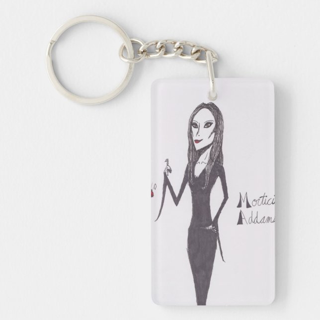 Morticia Addams Keychain (Front)