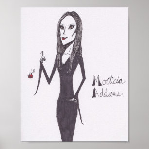 Morticia Addams Poster