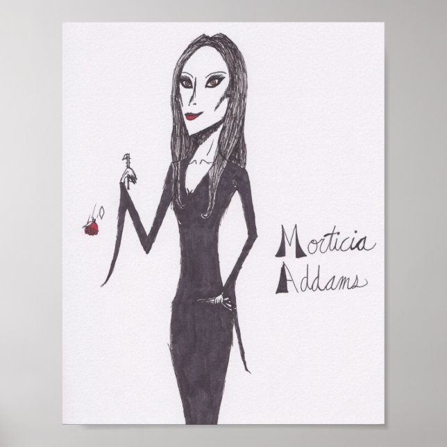 Morticia Addams Poster (Front)