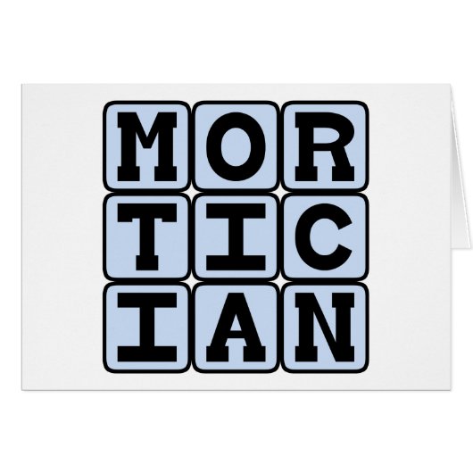 Mortician, Funeral Director (Front Horizontal)