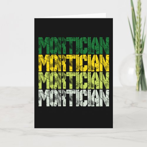 Mortician gift Funeral director vintage Card