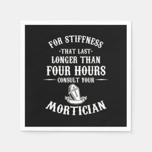 Mortician Hearse Director Funeral Vehicle Gift For Napkins