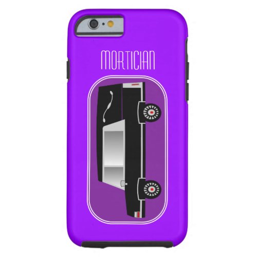 Mortician iPhone 6 case Hearse Design Purple
