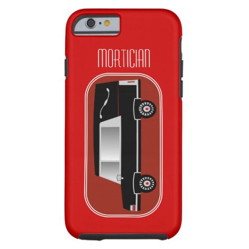 Mortician iPhone 6 case Hearse Design Red