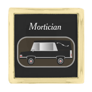 Mortician Lapel Pin Black