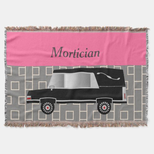 Mortician Woven Blanket Pink