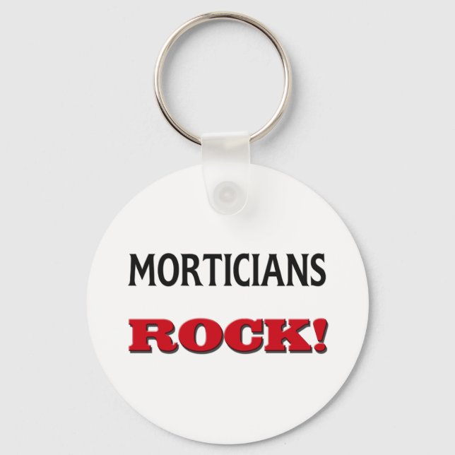 Morticians Rock Keychain (Front)